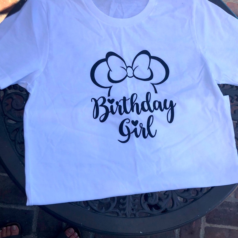 Disney- Birthday girl t-shirt Adult Small.
